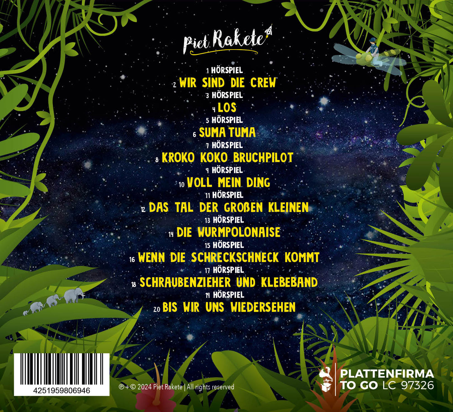 CD "Piet Rakete und der Dschungelplanet"